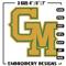 George Mason embroidery design, Baseball embroidery, Sport embroidery, logo sport embroidery, Embroidery design.jpg