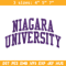 Niagara University logo embroidery design, NCAA embroidery, Embroidery design,Logo sport embroidery,Sport embroidery.jpg