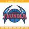 Oklahoma Thunder logo embroidery design,NBA embroidery,Sport embroidery,Embroidery design, Logo sport embroidery..jpg