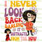 Retro Edna Mode Never Look Back Darling It Distracts From The Now Tshirt, Edna Incredibles Tshirt.png