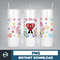 Valentine Bad Bunny Libbey Cup Png, Benito is my Valentine 20 oz Beer Glass Can Wrap, Bad Bunny Sad Heart Kisses Png Beer Glass (8).jpg