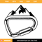 Snowy Mountain Keychain Svg, Keychain Svg, Carabiner Svg.jpg