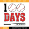 100 Days Of School Baseball SVG, 100 Days Of School SVG, School Baseball SVG.jpg