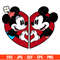 Vintage Valentine Mickey & Minnie Svg, Love Svg, Valentines Day Svg, Disney Svg, Cricut, Silhouette Vector Cut File.jpg