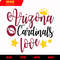Arizona Cardinals Love 2 svg, nfl svg, eps, dxf, png, digital file.jpg