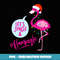 Let's Jingle & Flamingle Cool Christmas Illustration Graphic - Decorative Sublimation PNG File