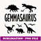 Dinosaur T Rex Gemma Gemmasaurus Dino Name - Decorative Sublimation PNG File