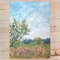 This Summer landscape can be hung above the desk, on the wall in the bedroom or even in the kitchen.