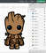 Groot Svg Files, Groot Png Files, Vector Png Images, SVG Cut File for Cricut, Clipart Bundle Pack