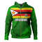 Zimbabwe Hoodie - Flag Color With Seal, African Hoodie For Men Women