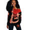 Delta Sigma Theta Red Women Off Shoulder Drinking Style, African Women Off Shoulder For Women