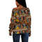 Ethiopia Debre Birhan Selassie Church Pattern Women's Off Shoulder, African Women Off Shoulder For Women