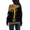 Ethiopia Cross Africa Pattern Women's Off Shoulder, African Women Off Shoulder For Women