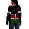 Kenya Flag Coat Of Arms Women's Off Shoulder, African Women Off Shoulder For Women