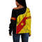 Amhara Flag Coat Of Arms Women's Off Shoulder, African Women Off Shoulder For Women