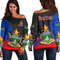 Sudan Black Version Special Women's Off Shoulder SweatShirt, African Women Off Shoulder For Women