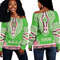 AKA Sorority Dashiki Off Shoulder Sweaters 01, African Women Off Shoulder For Women