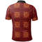 Red Square Kitenge Polo Shirt, African Polo Shirt For Men Women