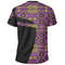 Ankara Cloth - Violet Cowrie Tee - Sport Style 02, African T-shirt For Men Women