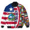 Liberia Flag and Kente Pattern Special Bomber Jacket, African Bomber Jacket For Men Women