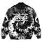 Custom Groove Phi Groove Paisley Bandana Tie Dye Style Bomber Jackets, African Bomber Jacket For Men Women