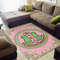 AKA Floral Patern Area Rug, Africa Area Rugs For Home