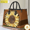 Sun Flower Leather Bag, Floral Handbag, Custom Leather Bag, Woman Handbag.jpg