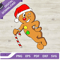 Gingerbread Man Christmas Hat SVG, Santa hat SVG, Gingerbread Christmas SVG.jpg