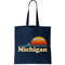 Vintage Retro Michigan Sunset Logo Tote Bag.jpg