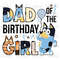 Blue Dog Dad of the Birthday Girl Clipart Elements, Letters Set, Blue Dog Sublimate Bday Party, PNG, Family Matching Shirt1.jpg
