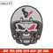 Skull Helmet Houston Texans embroidery design, Texans embroidery, NFL embroidery, sport embroidery, embroidery design..jpg