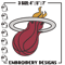 Miami Heat logo embroidery design, NBA embroidery, Sport embroidery, Embroidery design ,Logo sport embroidery..jpg