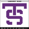 St. Thomas logo embroidery design,NCAA embroidery,Sport embroidery, Logo sport embroidery, Embroidery design..jpg