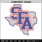 Stephen F. Austin logo embroidery design,NCAA embroidery,Embroidery design, Logo sport embroidery, Sport embroidery.jpg