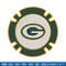 Green Bay Packers Poker Chip Ball embroidery design, Packers embroidery, NFL embroidery, logo sport embroidery..jpg