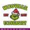 Grinch Whoville University Christmas Embroidery design, Grinch Christmas Embroidery, logo design, Digital download..jpg