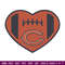 Heart Chicago Bears embroidery design, Chicago Bears embroidery, NFL embroidery, sport embroidery, embroidery design. (2).jpg