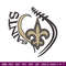 Heart New Orleans Saints embroidery design, New Orleans Saints embroidery, NFL embroidery, Logo sport embroidery. (2).jpg