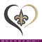 Heart New Orleans Saints embroidery design, Saints embroidery, NFL embroidery, sport embroidery, embroidery design.jpg