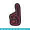 Atlanta Falcons Foam Finger embroidery design, Atlanta Falcons embroidery, NFL embroidery, Logo sport embroidery..jpg