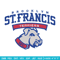 St. Francis Brooklyn Logo embroidery design, NCAA embroidery, Sport embroidery, logo sport embroidery, Embroidery design.jpg