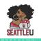 Seattle University girl embroidery design, NCAA embroidery, Embroidery design, Logo sport embroidery,Sport embroidery.jpg