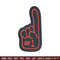 Chicago Bears Foam Finger embroidery design, Bears embroidery, NFL embroidery, sport embroidery, embroidery design..jpg