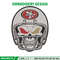 Skull Helmet San Francisco 49ers embroidery design, 49ers embroidery, NFL embroidery, logo sport embroidery..jpg