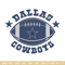 Dallas Cowboys Ball embroidery design, Dallas Cowboys embroidery, NFL embroidery, sport embroidery, embroidery design. (2).jpg