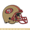 Helmet San Francisco 49ers embroidery design, 49ers embroidery, NFL embroidery, sport embroidery, embroidery design..jpg