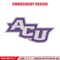 Abilene Christian logo embroidery design, NCAA embroidery, Sport embroidery, Embroidery design ,Logo sport embroidery..jpg