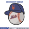 New York Mets baseball embroidery design, NCAA embroidery, Sport embroidery,Embroidery design,Logo sport embroidery.jpg
