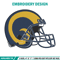 Helmet Los Angeles Rams embroidery design, Rams embroidery, NFL embroidery, logo sport embroidery, embroidery design. (2).jpg