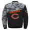 Chicago Bears Military Bomber Jackets Custom Name, Chicago Bears NFL Bomber Jackets, NFL Bomber Jackets